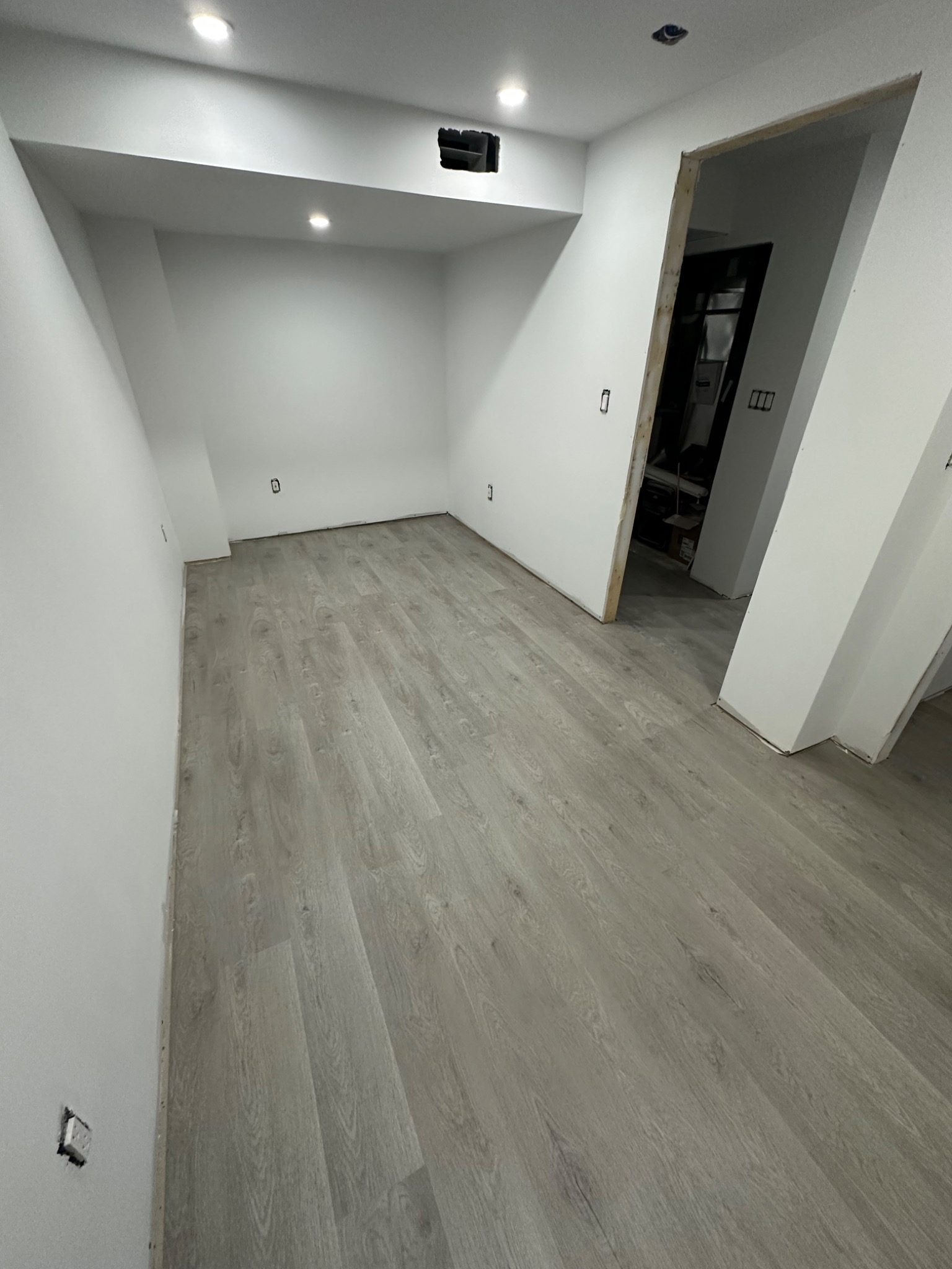 Basement renovation in progress