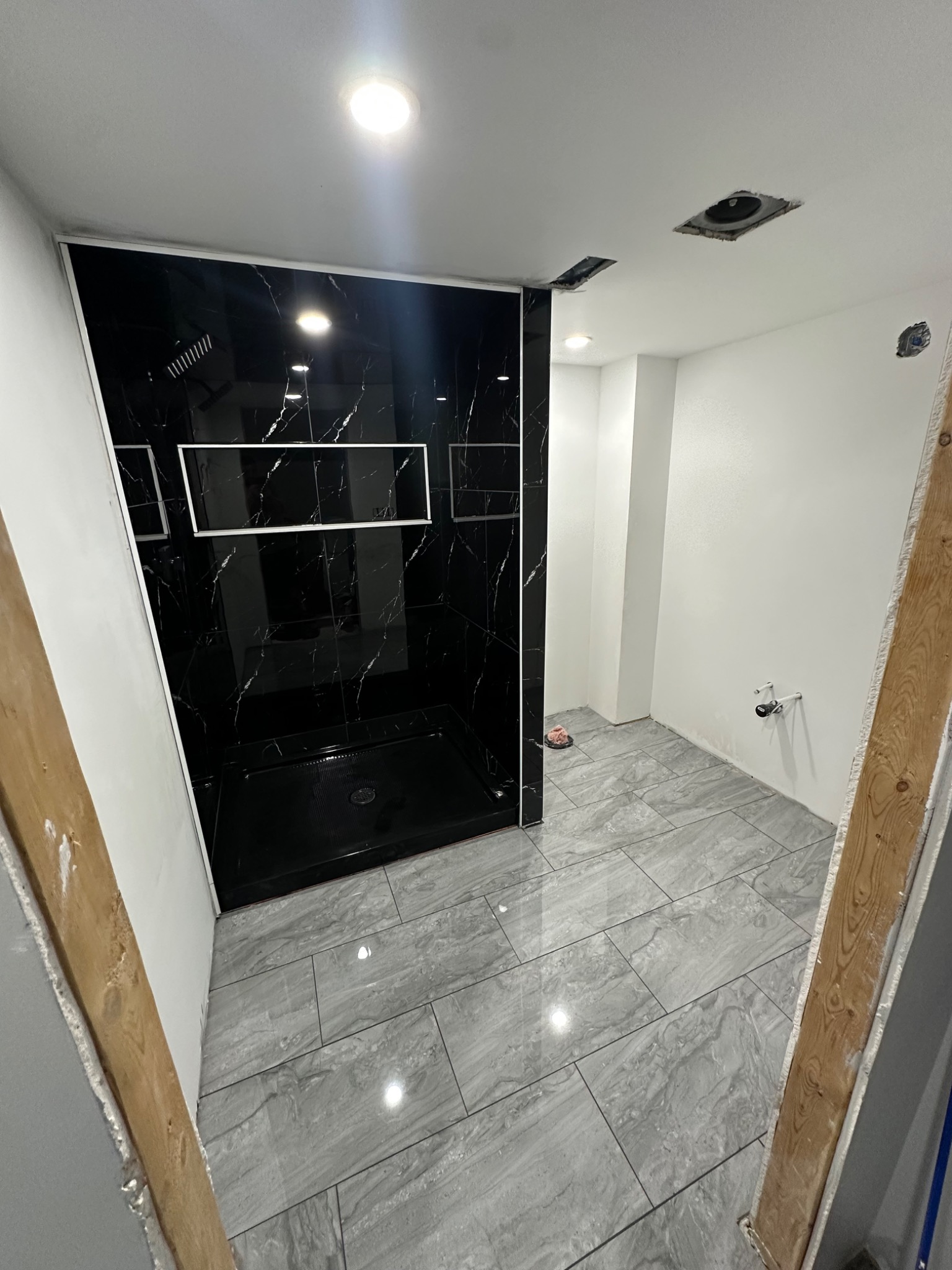 Bathroom renovation in progress
